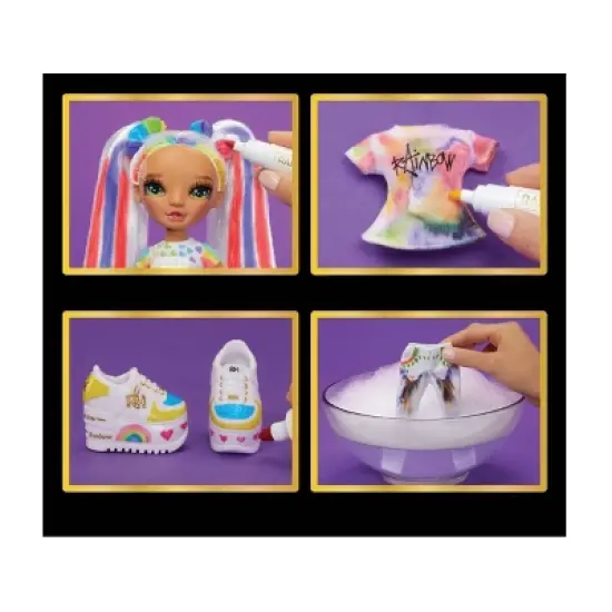 Rainbow High Color & Create DIY Fashion Doll - Green Eyes/Straight Hair image {7}