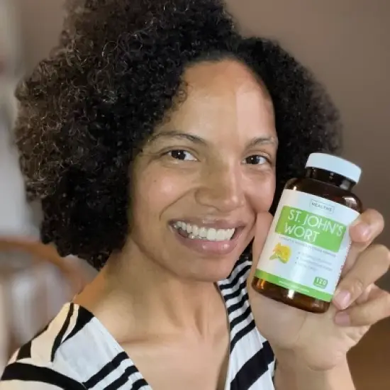 St Johns Wort Capsules, Powerful 900mcg Hypericin, Standardized Extract & Whole Herb Supplement, Health's Harmony, 60, 120 or 180ct image {4}