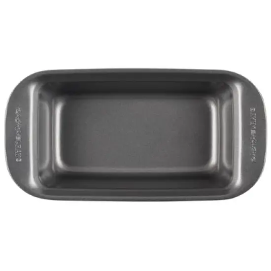 Rachael Ray 2pc Meatloaf Pan Set: Nonstick Steel Baking Dish, Dishwasher-Safe, Gray, Rectangle, 13.25" x 6.5" image {4}