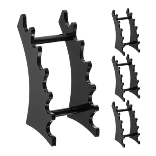 Unique Bargains Acrylic Sturdy and Durable Space-Saving Design Pen Holder image {7}