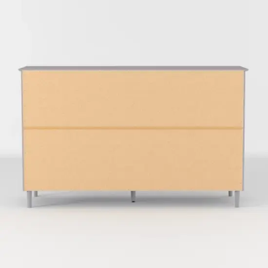 Stiva Classic Mid-Century Modern Horizontal 6 Drawer Dresser - Saracina Home image {4}