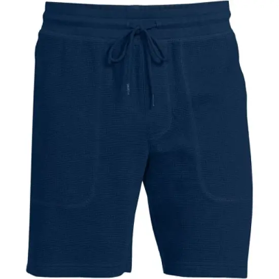 Lands' End Men's Waffle Pajama Shorts image {5}