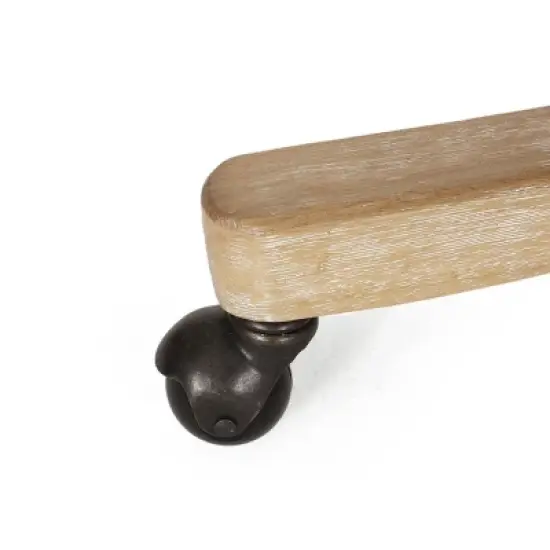 Scilley French Country Upholstered Swivel Office Chair - Christopher Knight Home image {12}