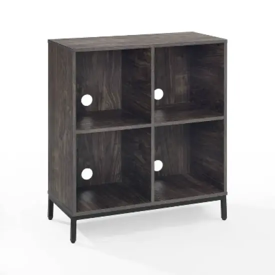 Jacobsen Record Storage Cube Bookshelf Brown Ash - Crosley image {1}