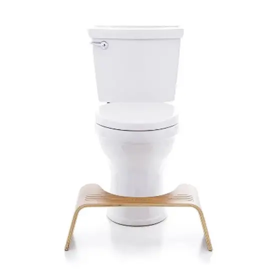 Slim Teak Toilet Stool Brown - Squatty Potty image {2}
