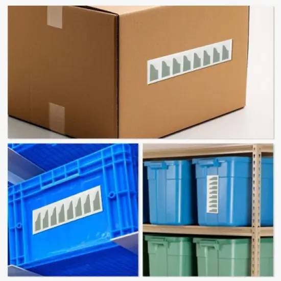 Vertical Label Holder 3.54"x1.38" Clear 40 Pcs image {5}