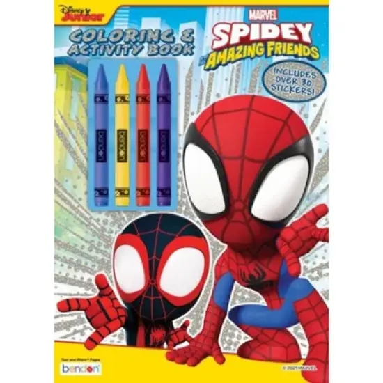 Spidey & His Amazing Friends Coloring Book with Crayons image {4}