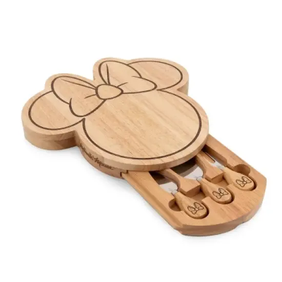 Toscana Minnie Mouse Head Shaped Parawood Cheese Board with Tools image {7}