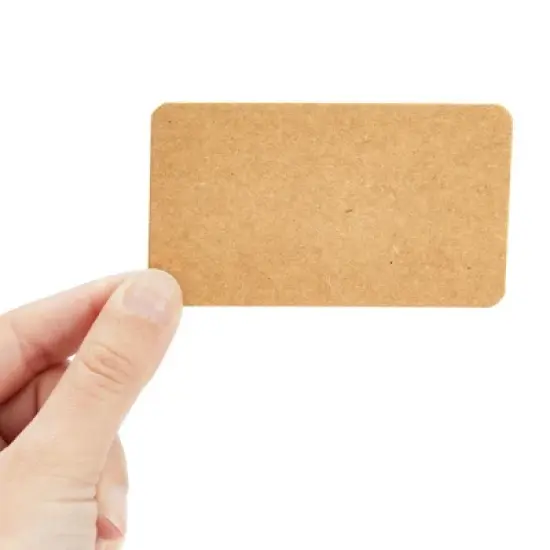 Juvale 250-Pack Blank Index Cards, 2x3.5 in Flashcards for Studying, Small Kraft Paper Cardstock for Making Business Cards, Playing Cards, Brown image {5}