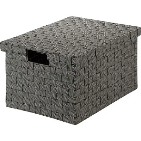 Honey Can Do Large File Box, Black image {2}