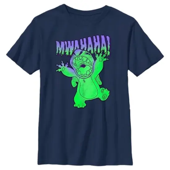 Boy's Lilo & Stitch Mwahaha Halloween Horror T-Shirt image {3}