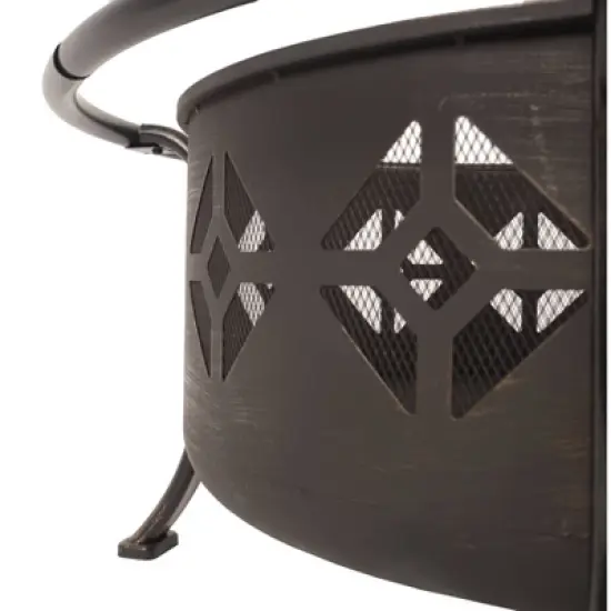 Pleasant Hearth Sunderland Deep Bowl Fire Pit image {7}