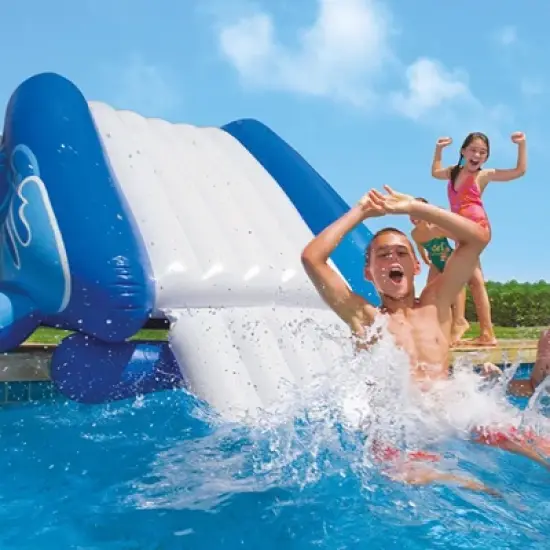 Intex Kool Splash Inflatable Pool Water Slide & Inflatable UFO Chair image {3}
