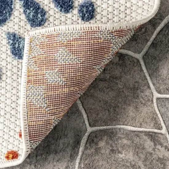 nuLOOM Iva Contemporary Flowers Indoor/Outdoor Patio Area Rug image {6}