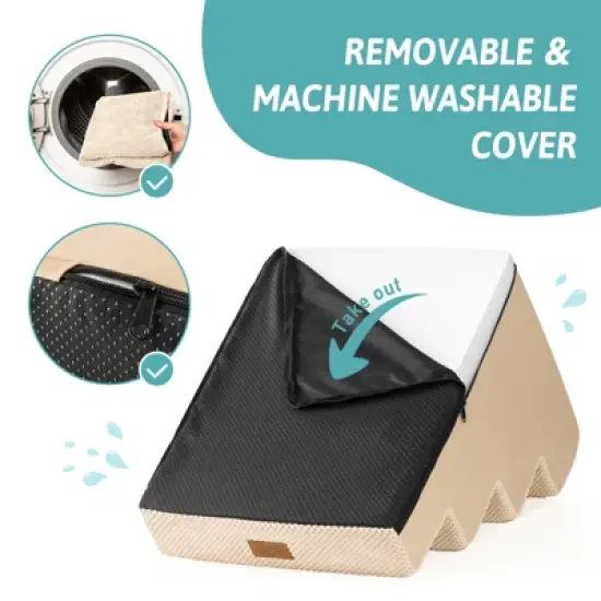 4-Tier Dog Stairs / Non-Slip Pet Steps for Small & Medium Dogs image {5}