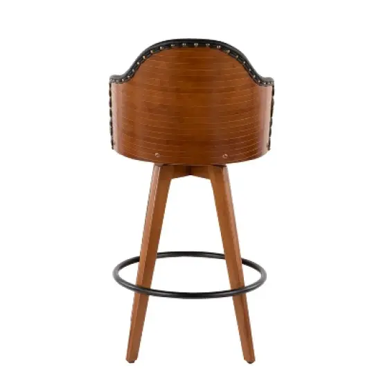 26" Ahoy Mid-Century Modern Counter Height Barstool - LumiSource image {4}