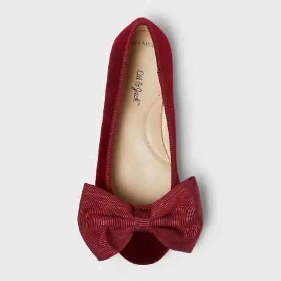 Girls' Perla Ballet Flats - Cat & Jack&trade; Red image {2}