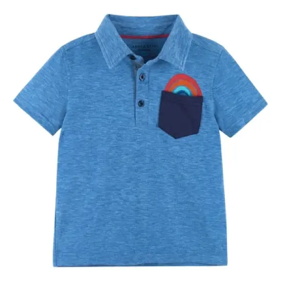 Andy & Evan  Toddler Boys Heathered Polo Set image {2}