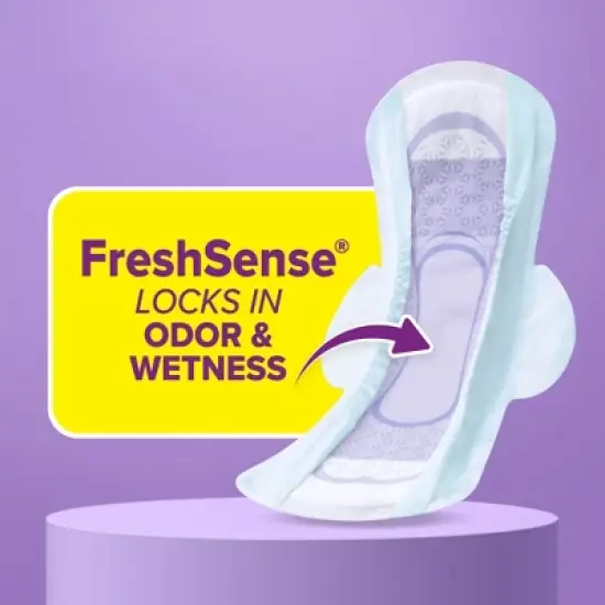 Poise Ultra Thin Pads with Wings - Moderate Absorbency image {2}