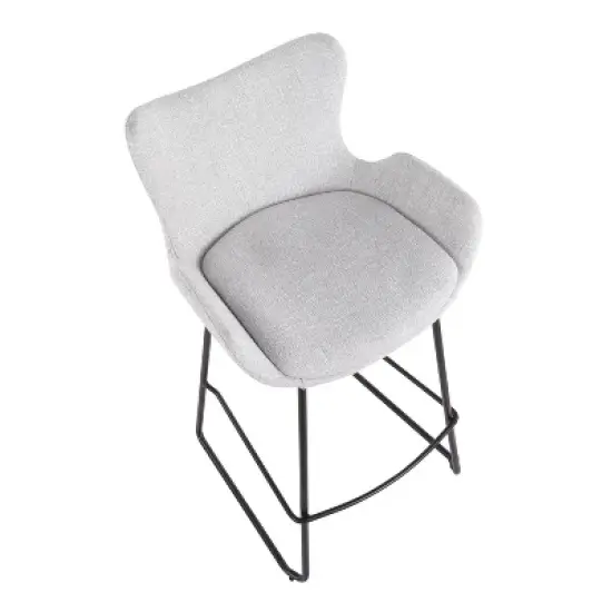 Set of 2 Tara Contemporary Counter Height Barstools - LumiSource image {6}