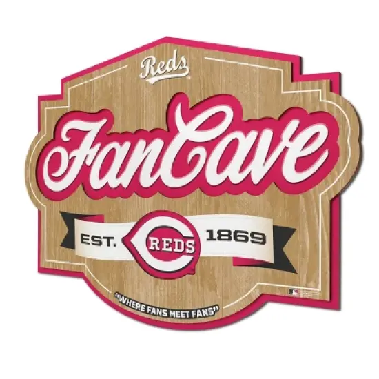 MLB Cincinnati Reds Fan Cave Sign image {4}