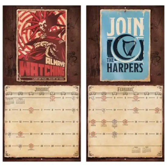 Trends International 2026 Dungeons and Dragons Classic 12"x12" Wall Calendar image {5}