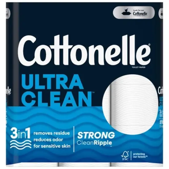 Cottonelle Ultra Clean Strong Toilet Paper image {2}