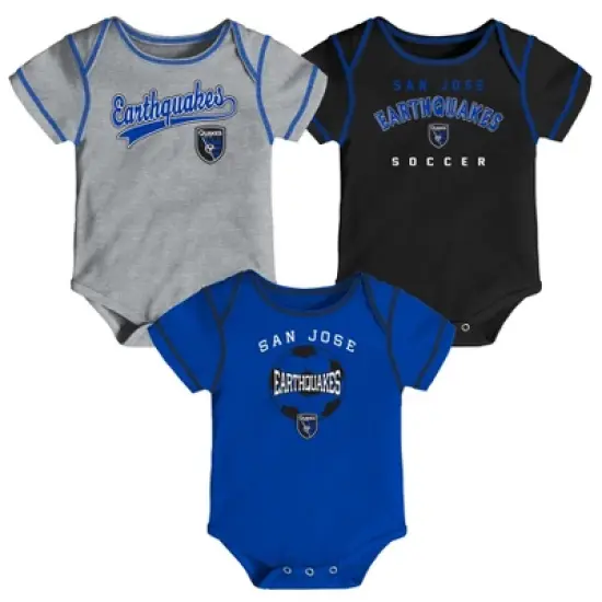 MLS San Jose Earthquakes Baby Boys' 3pk Bodysuit Set image {4}