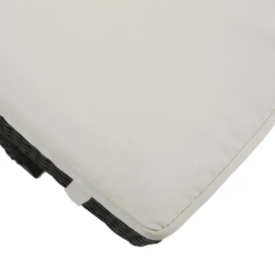 Salem Gray Wicker Adjustable Chaise Lounge - Ivory - Christopher Knight Home: Outdoor Furniture, No Assembly Required image {2}