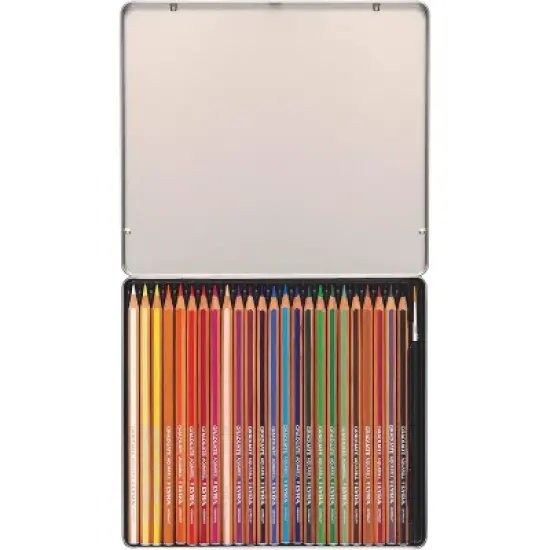 Lyra&reg; Graduate Watercolor Pencils Set Tin with Brush, Assorted Colors, 24 Pieces image {2}