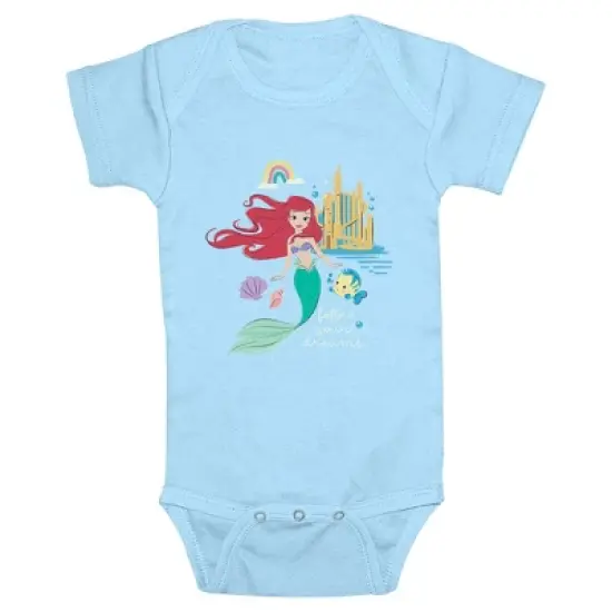 Infant's The Little Mermaid Ariel Follow Your Dreams Onesie image {2}