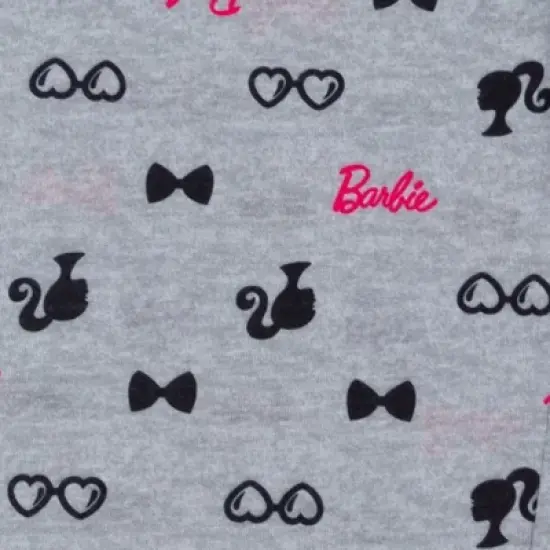 Barbie Girls Pullover Pajama Shirt and Pants Sleep Set Little Kid to Big Kid image {7}