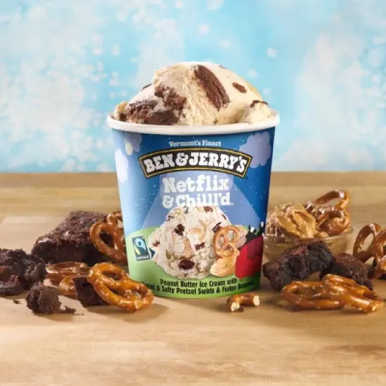 Ben & Jerry's Netflix & Chilled Peanut Butter Ice Cream - 16 fl oz image {4}