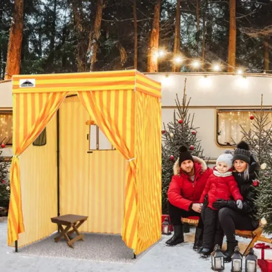 EAGLE PEAK Flex Compact 5x5 Pop-up Canopy Changing Room, Portable Privacy Dressing Room image {16}