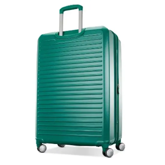 Sarah Jessica Parker Signature Hardside Expandable Large Checked Spinner Suitcase - Emerald image {2}