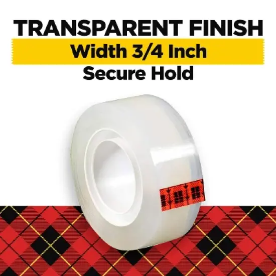 Scotch 3pk Transparent Tape 3/4" x 1000" image {2}