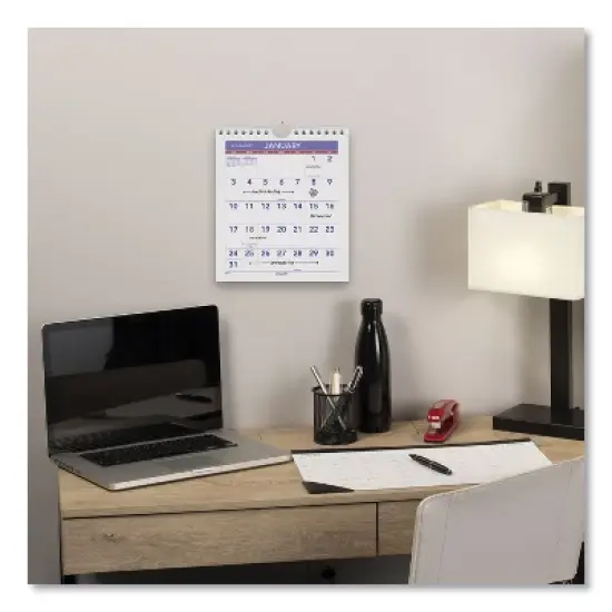Mini Monthly Wall Calendar with Fold-Out Easel, 7 x 8, White Sheets, 12-Month (Jan to Dec): 2026 image {3}