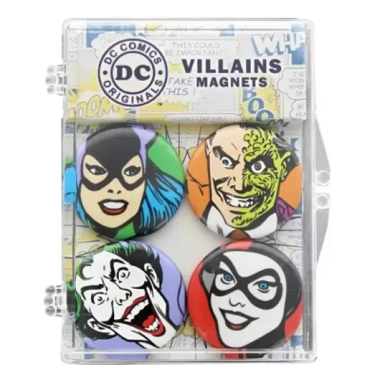 Crowded Coop, LLC DC Comics Villains Magnet 4-Pack image {1}