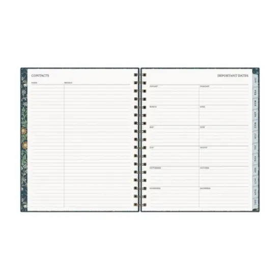 Morris & Co. by Blue Sky 7"x9" 2026&nbsp;Weekly/Monthly Wirebound Planner Hardcover Inky Fingers Bookcloth image {8}