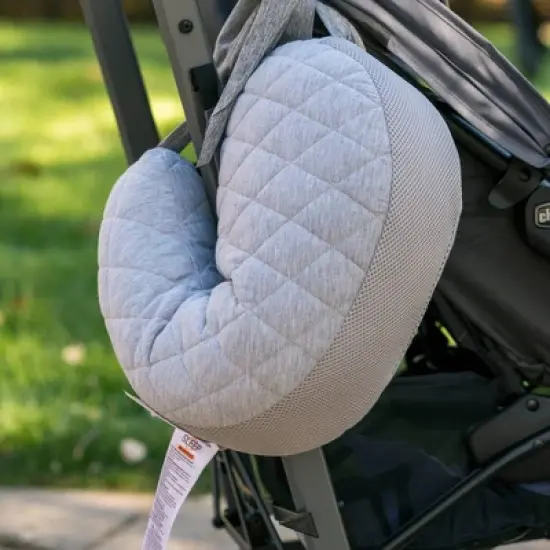 Boppy Anywhere Support Nursing Pillow - Soft Gray Heathered image {2}