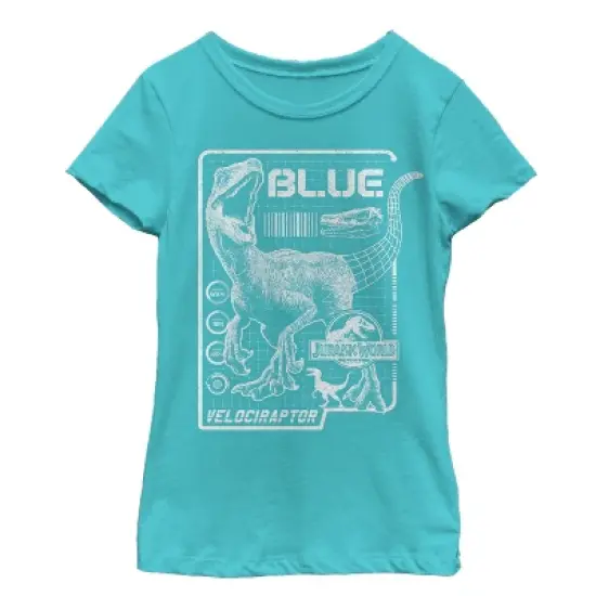 Girl's Jurassic World: Fallen Kingdom Blue Details T-Shirt image {2}