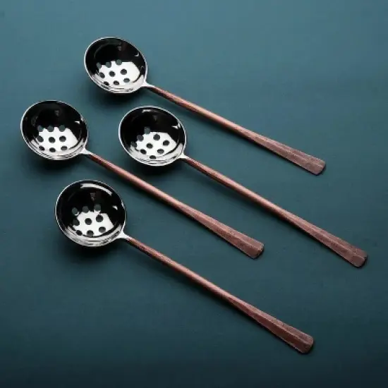 Inox Artisans Ridge Olive Spoons 4 Pc. Set image {3}