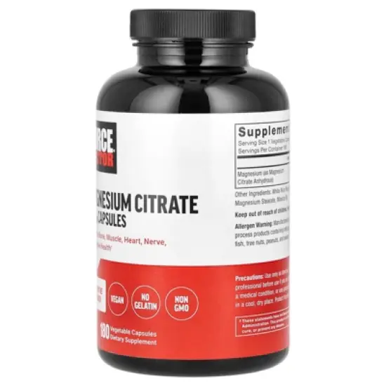 Force Factor Magnesium Citrate, 150 mg, 180 Vegetable Capsules image {2}