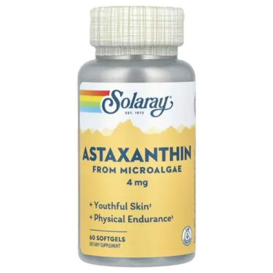 Solaray Astaxanthin, 4 mg, 60 Softgels image {4}