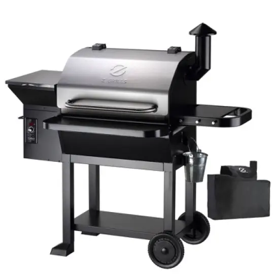 ZPG-10002B2E Wood Pellet Grill BBQ Smoker with Cover: Automated Feed, 1060 sq in - Z Grills image {17}