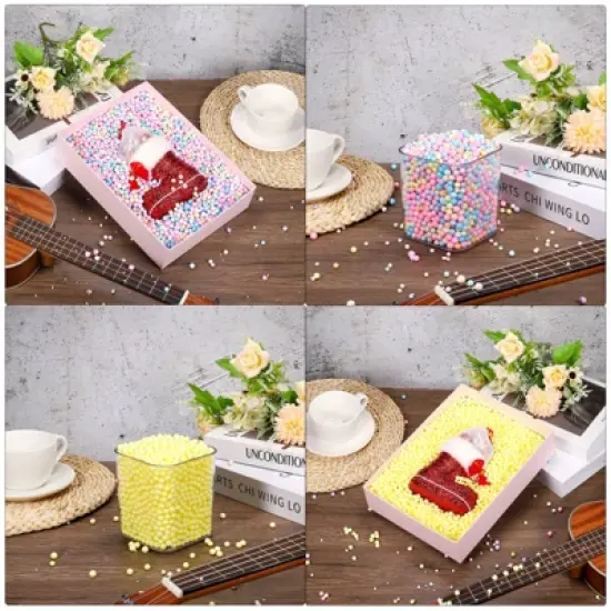 Unique Bargains Lightweight Buoyant Soft Elastic DIY Wedding Party Foam Beads image {3}