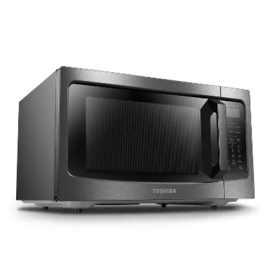 Toshiba 1.6-cu ft 1250-Watt Countertop Microwave Oven with Inverter Technology and Smart Sensor image {3}
