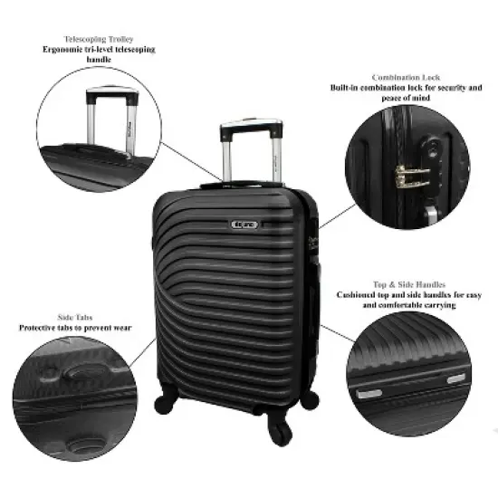 Dejuno Craft Hardside 24-Inch Lightweight Spinner Luggage image {7}