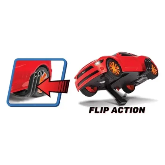 Ford Mustang Battle Pursuit Flip Action Remote Control RC Cars Double Pack - 1:20 Scale image {2}