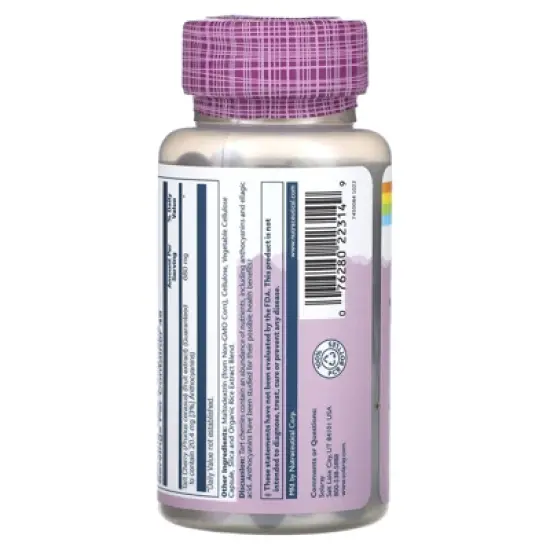 Solaray Vital Extracts, Tart Cherry, Triple Strength, 90 VegCaps (340 mg per Capsule) image {2}